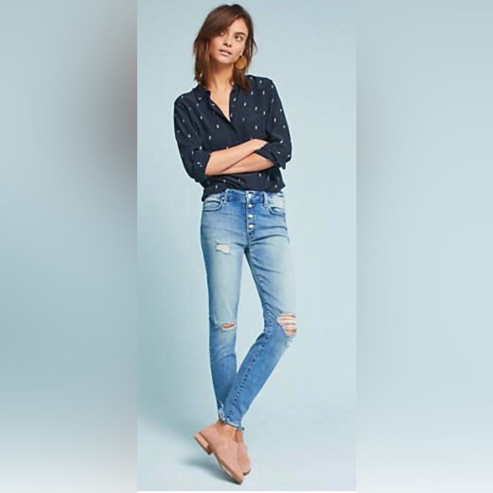 Mother The Pixie Fray Mid Rise Jeans